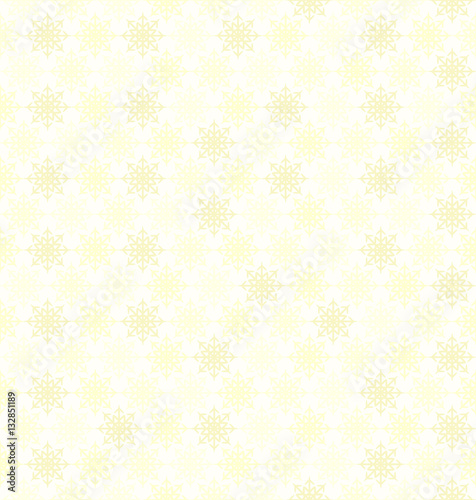 Snowflake pattern. Seamless vector background
