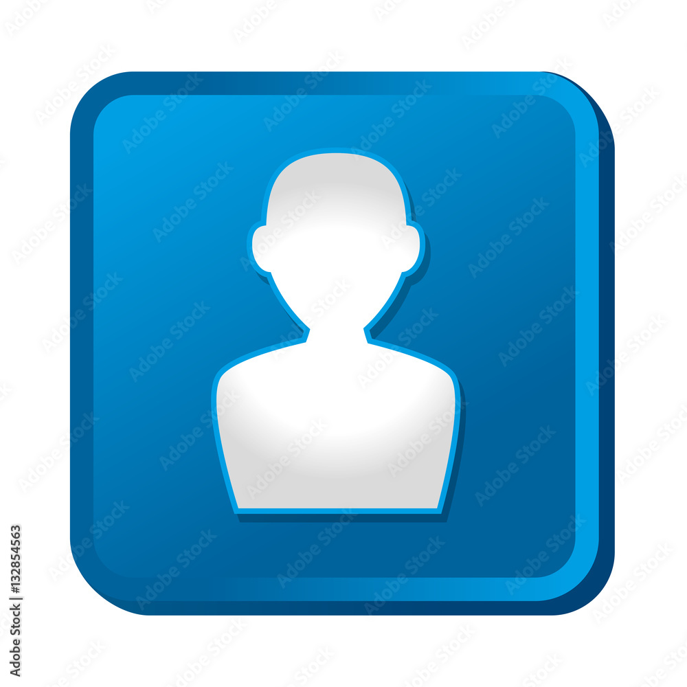 user silhouette button icon vector illustration design