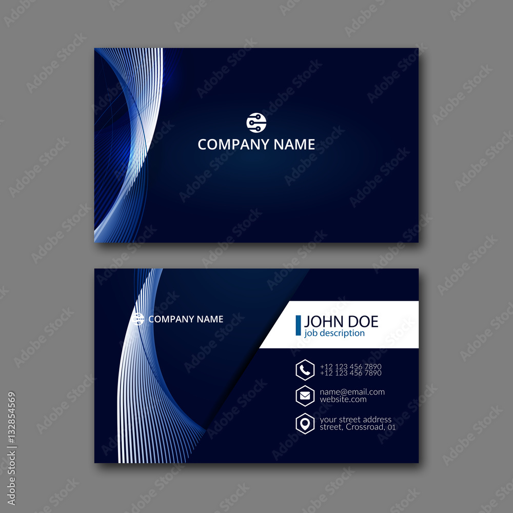 Naklejka premium Business Card Template.