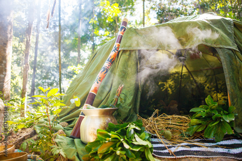 Mexican or Indian Sauna Hut - Stock image