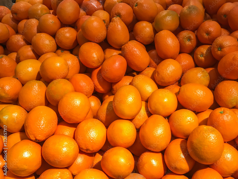 Mandarin orange in market