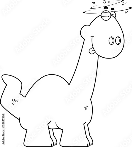 Drunk Cartoon Apatosaurus