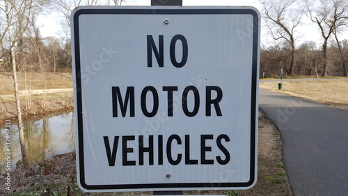 No motor vehicles