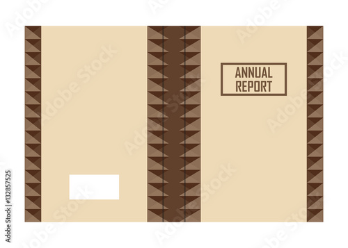 Annual report brown cover design