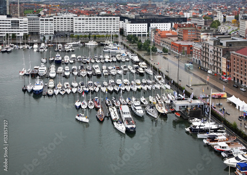  Willemdok in Antwerp. Belgium © Andrey Shevchenko