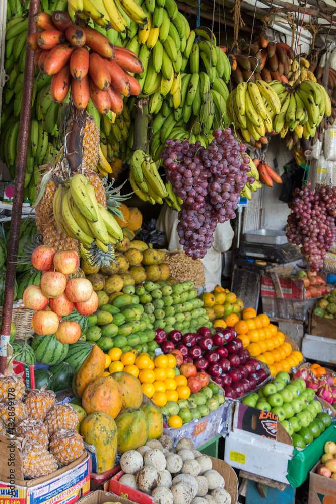 Obst- und Gemüsemarkt, Sri Lanka 
