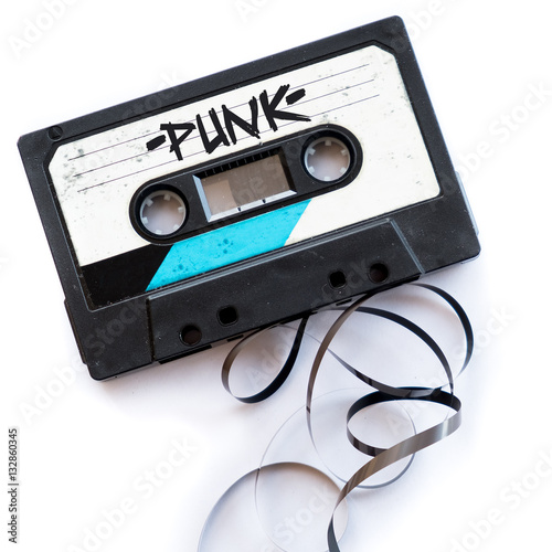 punk musical genre audio tape label