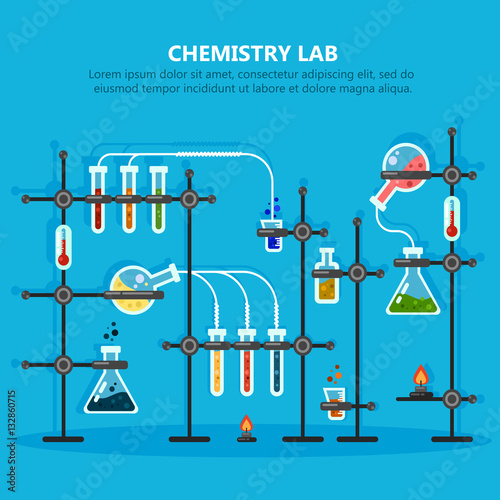 Laboratory or lab for chemical experiments