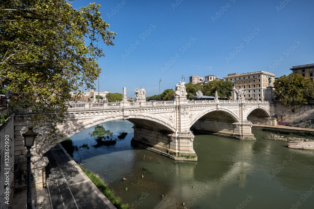 Bridge Vittorio Emanuele II. Rome, Italy