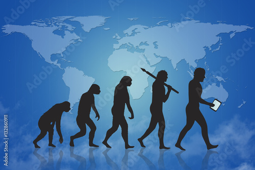 Human evolution to present digital world