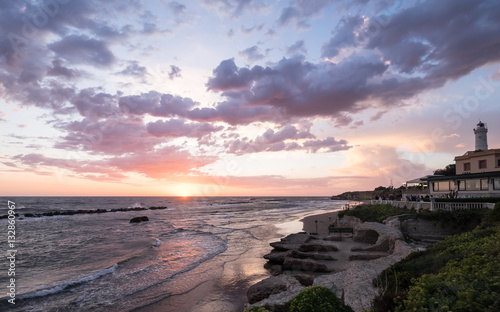 Sunset in Anzio. Province Roma, Italy