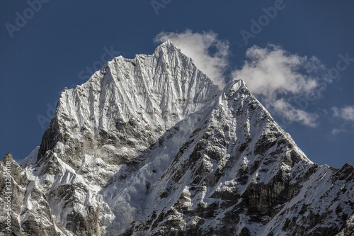 Peaks Kantega (6783 m) and Thamserku (6608 m) - Everest region, Nepal, Himalayas photo