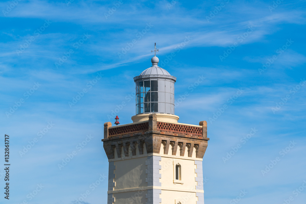 Fototapeta premium Cape Spartel, promontory at the entrance to the Strait of Gibraltar, 12 km West of Tangier, Morocco. 