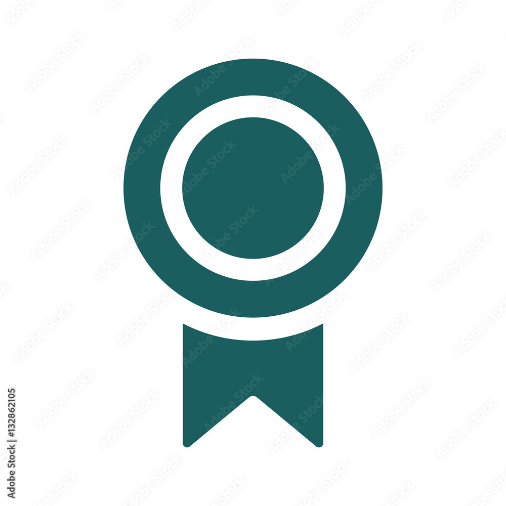 medal certificate diploma icon on white background medal certificate diploma icon on white background