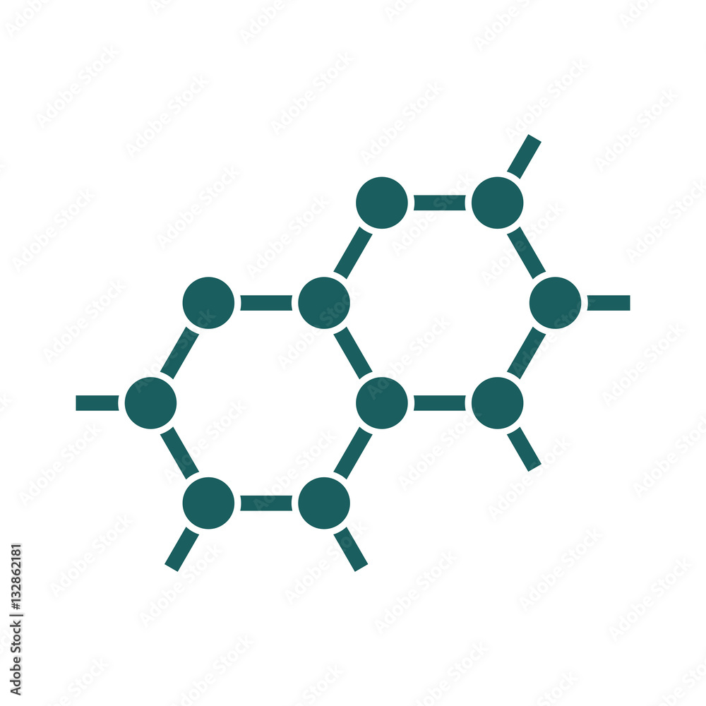 molecule science education icon on white background molecule science education icon on white background
