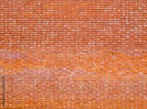 Building wall of red brick. Background, texture