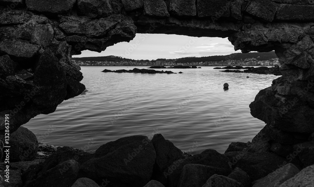 Fototapeta premium From the hole in the harbour