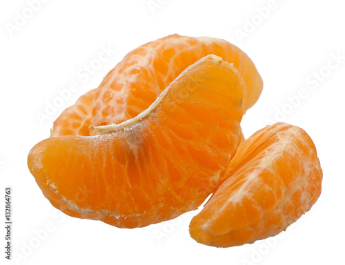 Mandarin isolated on white background, fruits.