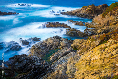 Big Sur California coast ocean meeting rocky cliff land travel destination