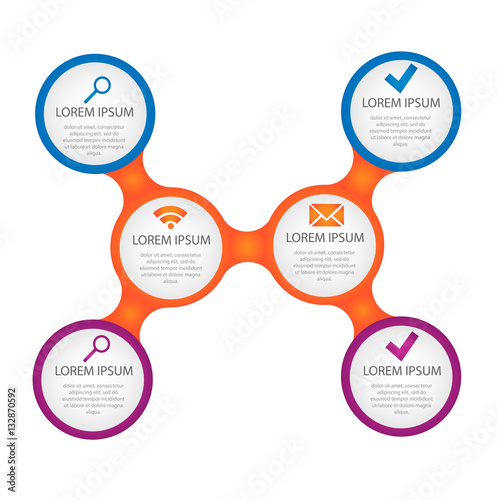 Vector circle for infographic