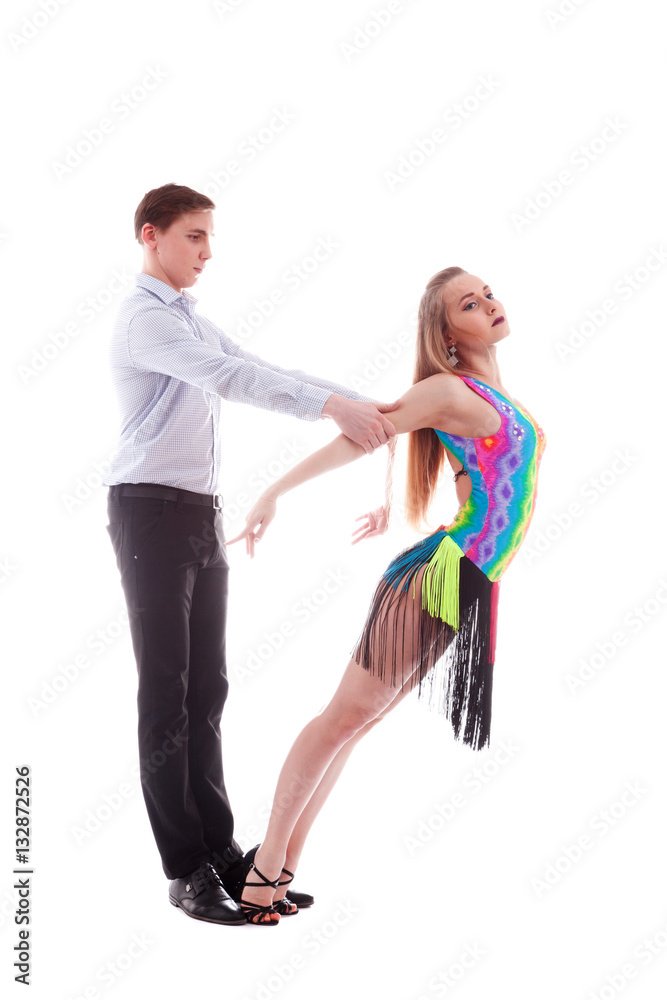 Fototapeta premium Latino dancers in action