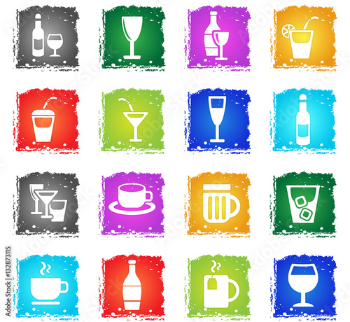 glasses icon set