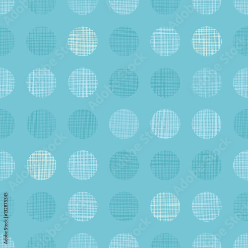 Vector Vintage Pastel Blue bay Boy Dots Circles Seamless Pattern Background W...