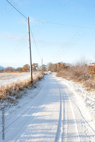 snow road photo