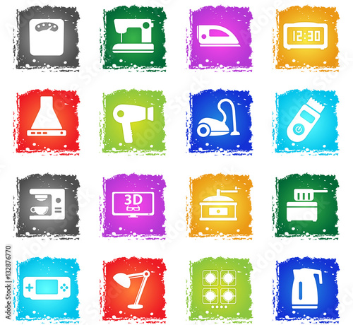 Home applicances simply icons