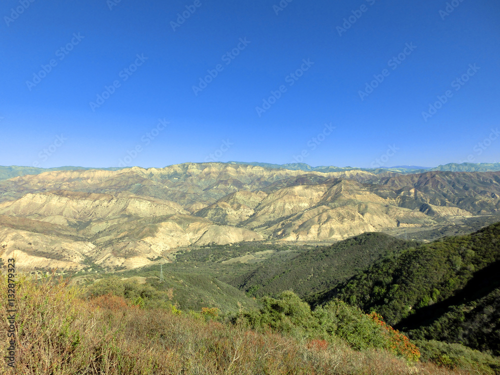 California hills and mountains landscape scenery