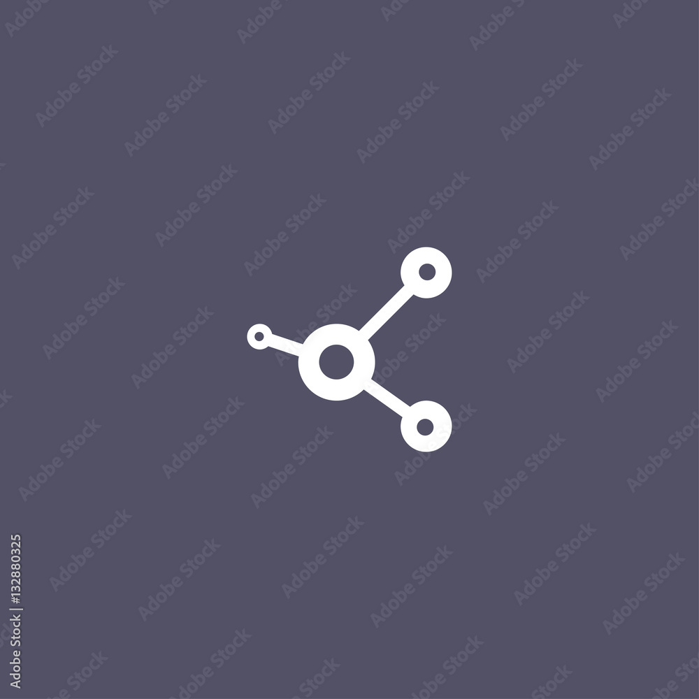 Molecule icon for science Molecule icon for science