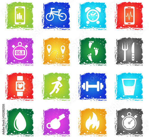 monitoring apps icon set