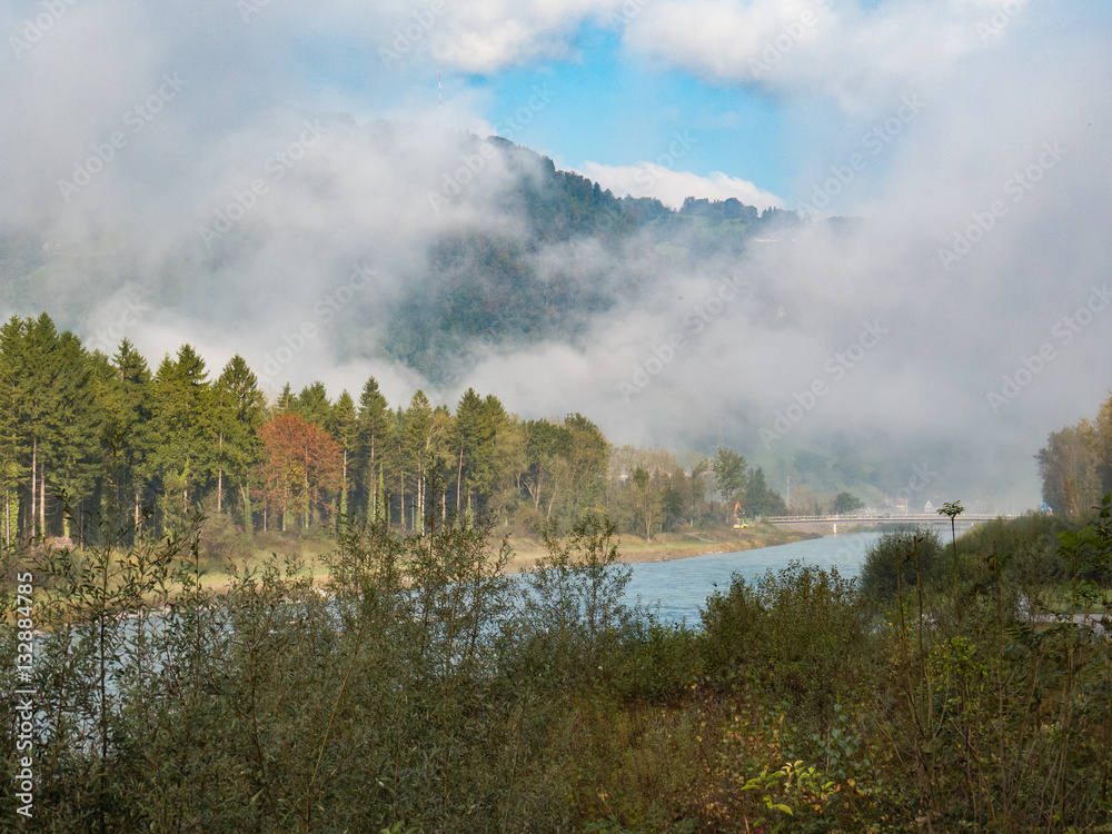 Landschaft an der Ill bei Feldkirch