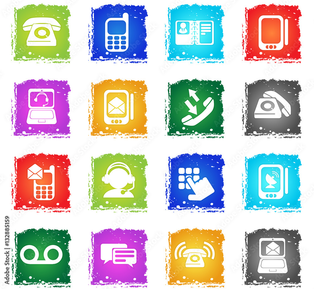 Telephone Icon Set
