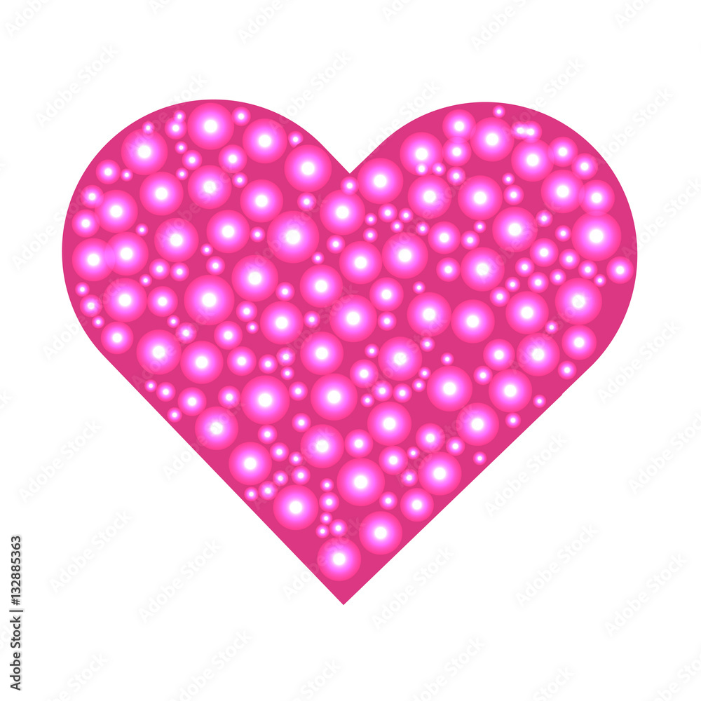 heart vector illustration for Valentine's day holiday