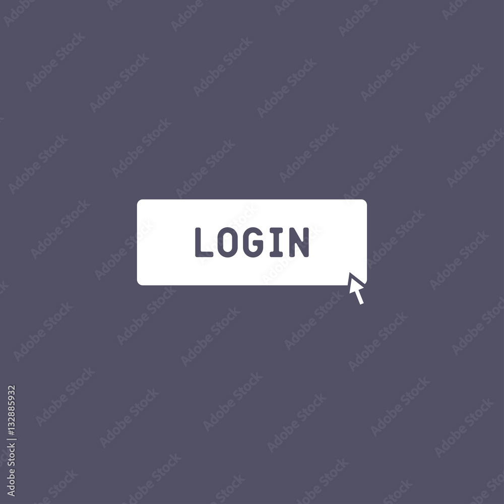 Login with mouse icon for web and mobile Login with mouse icon for web and mobile