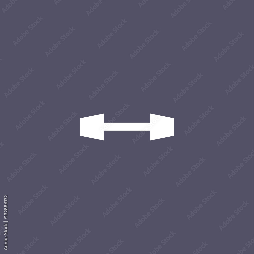 Obraz premium simple dumbbell icon