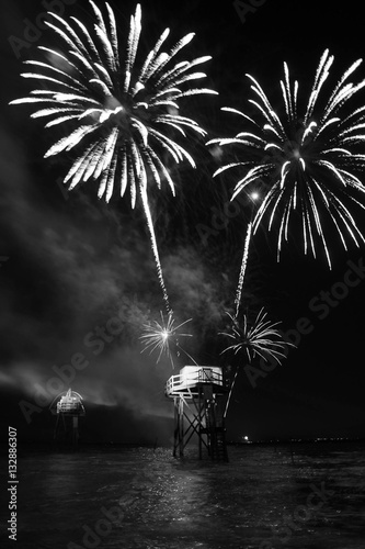 Feu d'artifice de nuit