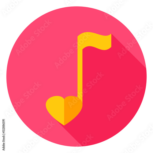 Musical Note Circle Icon
