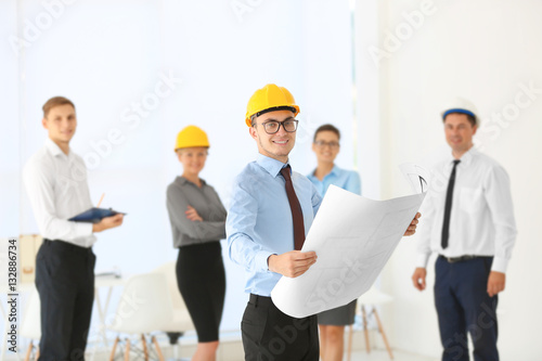 Young creative engineers in...