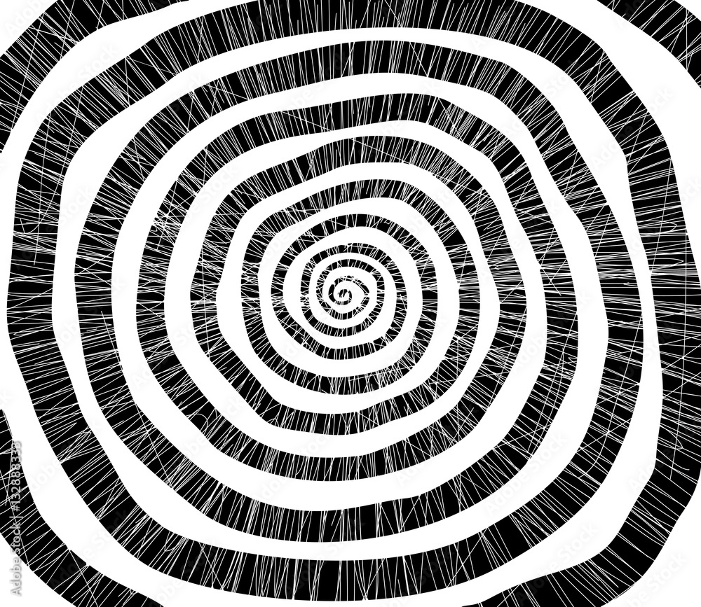 Vector spiral. The concentric circles. The silhouette of the spiral. Effect, hypnosis, the symmetry of the spiral. Vector spiral. The concentric circles. The silhouette of the spiral. Effect, hypnosis, the symmetry of the spiral.