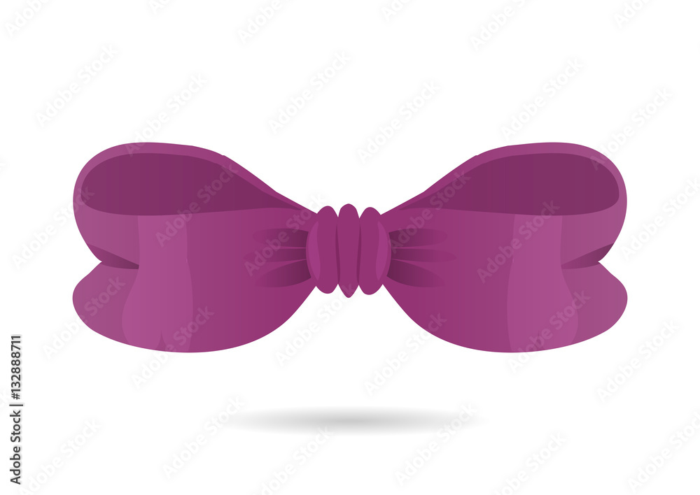 Purple bow. Vector illustration on white background. Can be use for parties, gifts, greetings, holidays, cards design, etc. Purple bow. Vector illustration on white background. Can be use for parties, gifts, greetings, holidays, cards design, etc.