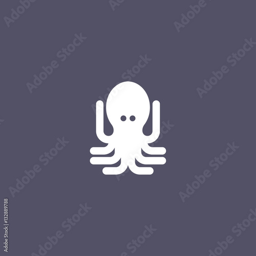 octopus icon. ocean animal