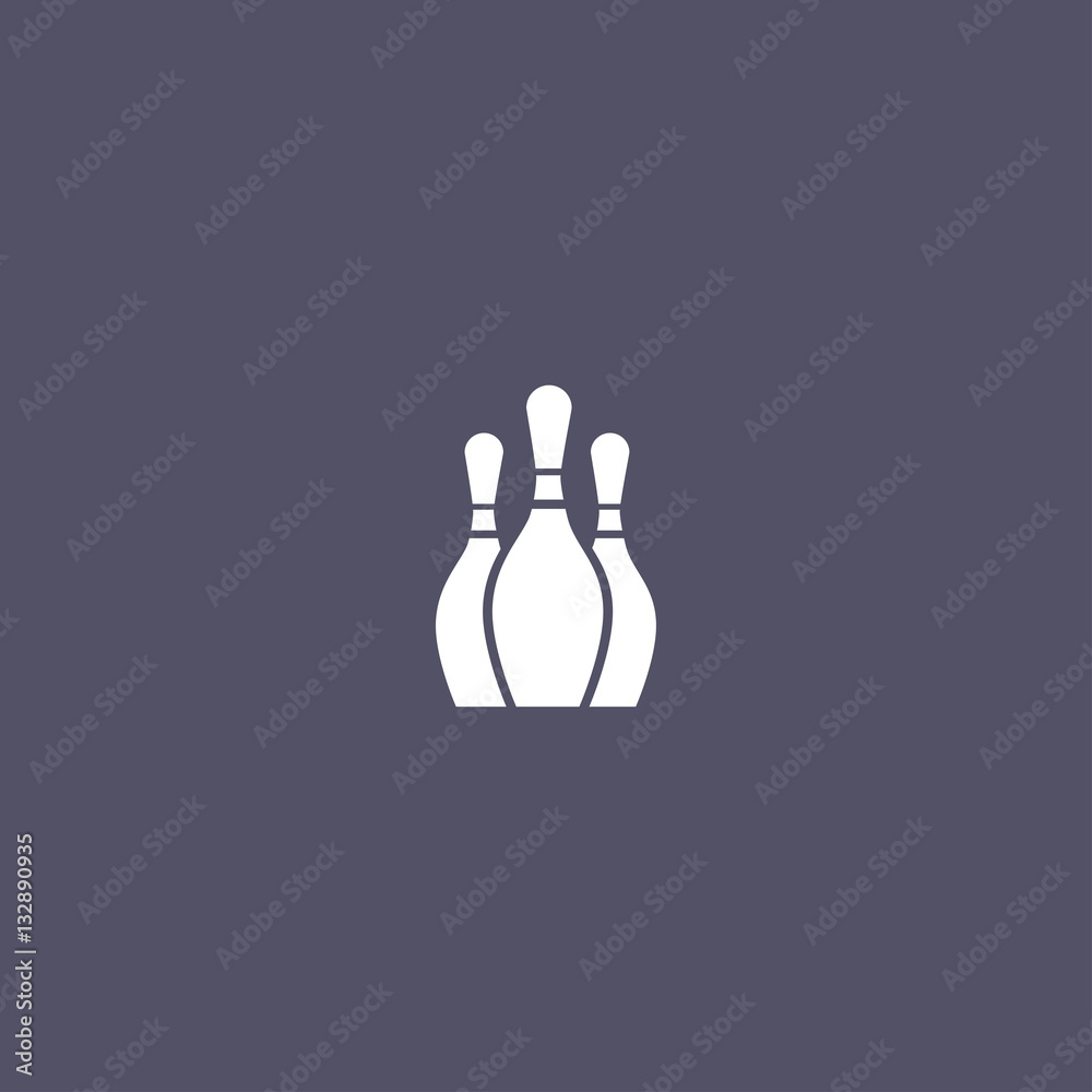 Fototapeta premium icon of bowling
