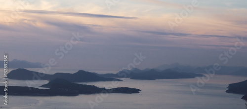 croatian islands at dusk © blazic27