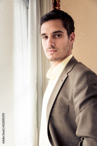 Businessman In Hotel Room