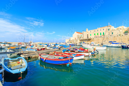 Fishing boats in small port Giovinazzo near Bari, Apulia, Italy © Marcin Krzyzak