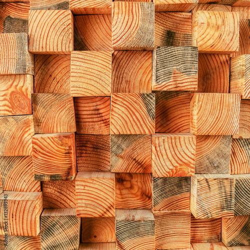 background texture of a tree cubic unit