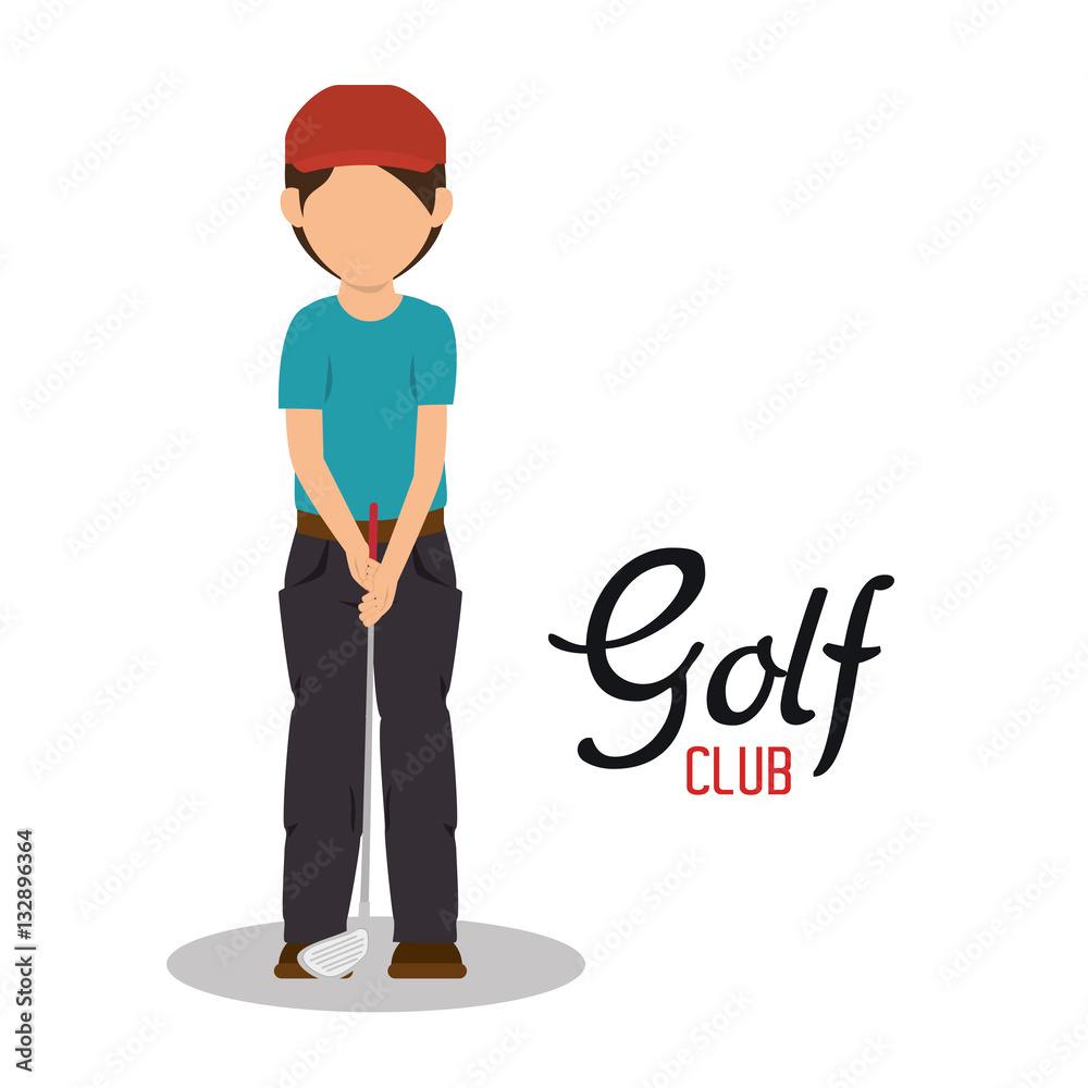 golf club sport icon vector illustration design