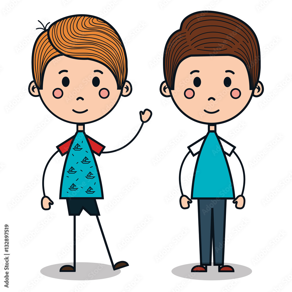 cute little kids drawing vector illustration design cute little kids drawing vector illustration design